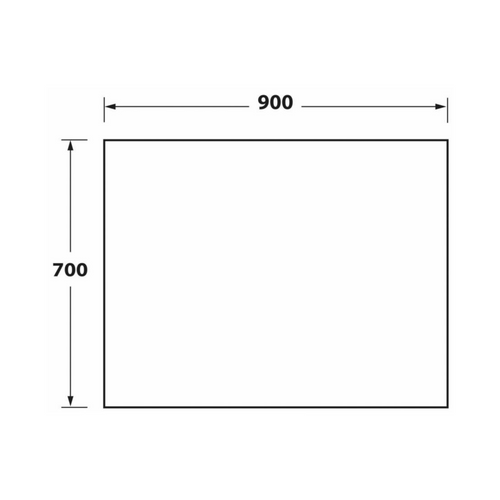 Crédence Cuisine Fond De Hotte Verre Premium - Blanc L 90 X H 70 Cm