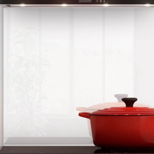 Crédence Cuisine Fond De Hotte Verre Premium - Blanc L 90 X H 70 Cm