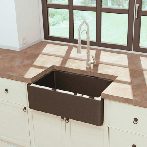 Évier Timbre D'office Granit Titanium Philippe II 1 Bac - Sans Trop Plein