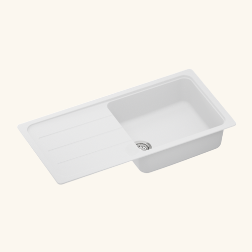 Évier Granit Blanc Formhaus 1 Grand Bac 1 Égouttoir