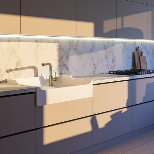 Évier Timbre D'office Céramique Blanc Aimé 1 Bac 1 Égouttoir