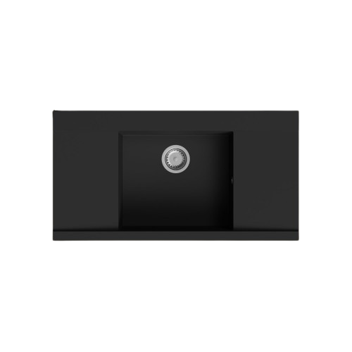 Évier Granit Noir Kümbad Mylo 1 Bac 2 Égouttoirs -
