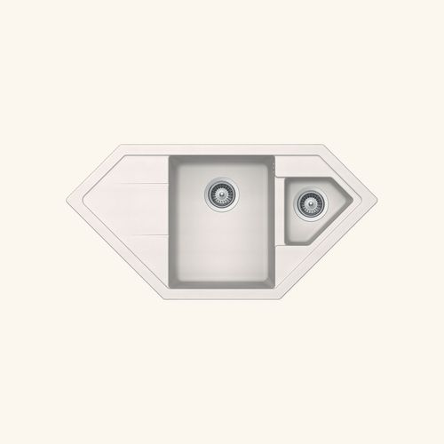 Vidage Automatique Gain De Place Cuipd316 Pour Évier 2 Bacs - Siphon Gain De Place