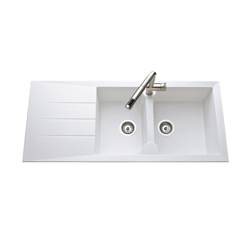 Vidage Manuel Cuipd341 Pour Évier Tunia 2 Bacs - Siphon Gain De Place