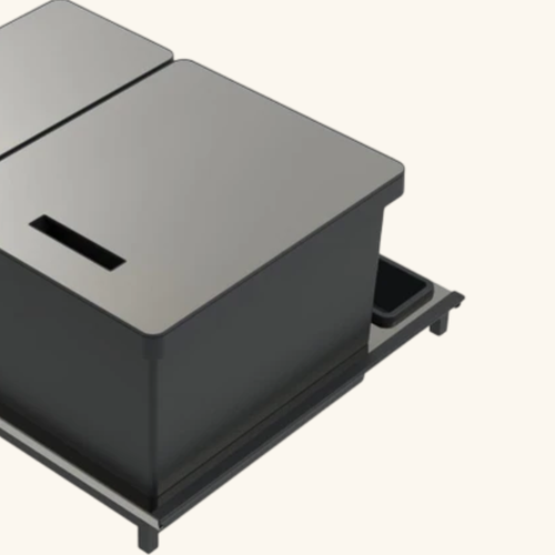 Poubelle Cuisine Cyclo 41 L - Poubelle De Tri 1 X 16 Et 1 X 25 Litres