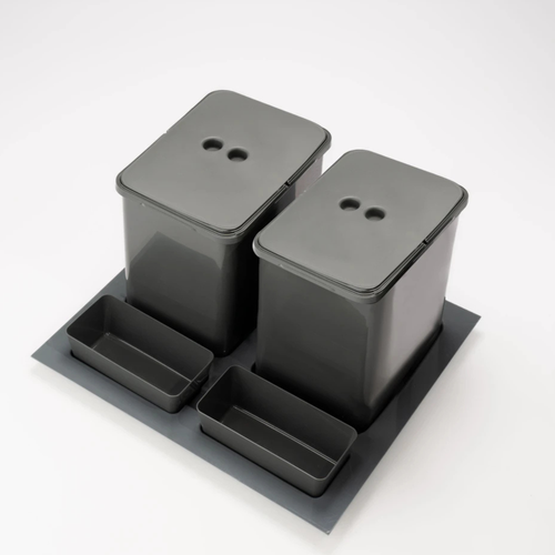 Poubelle Cuisine Serava 32 L - Poubelle De Tri 2 X 16 Litres