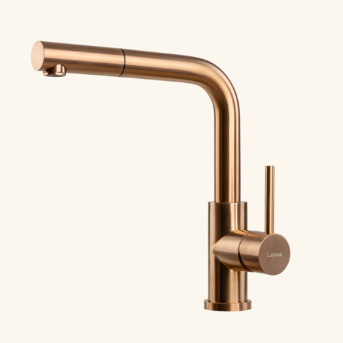 Robinet Douchette Luisina Inox Massif Pvd Cuivre Lena