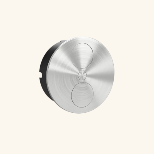 Prise Plan De Travail Osmo - Double Prise à Encastrer Inox