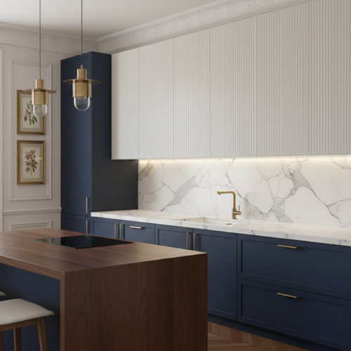 Évier Sous-plan Granit Blanc Alpin Luisina Quadrille 2 Bacs