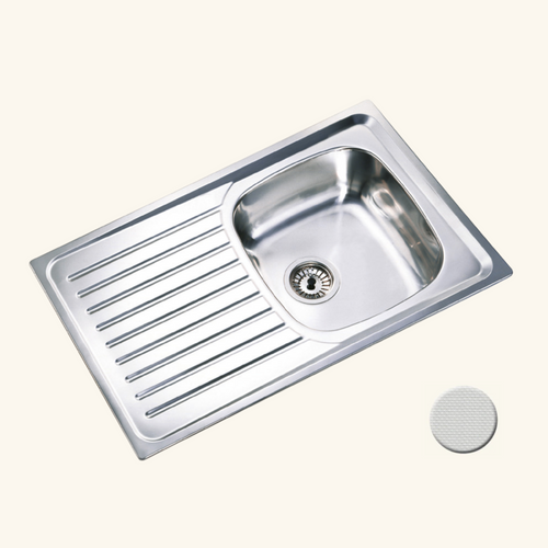 Évier Inox Nid D'abeille Scaldis 1 Bac - 1 Égouttoir