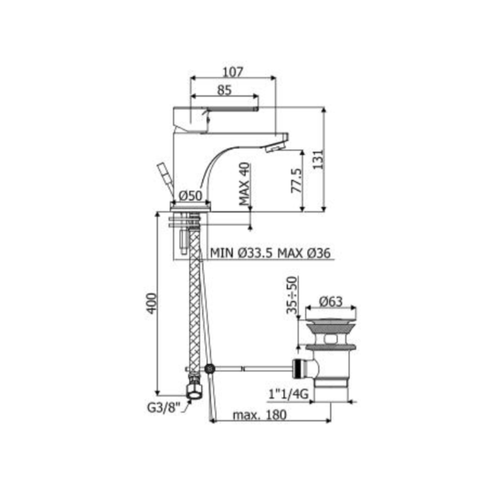 Robinet Salle De Bain Fjord Chromé - Robinet Pour Lavabo De Salle De Bain