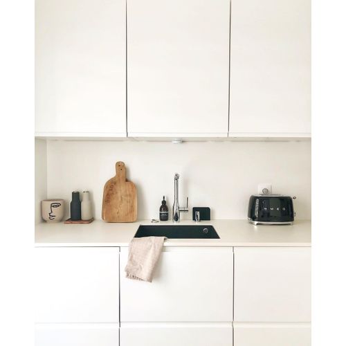 Évier Granit Luisina Full Black 1 Bac 54x44 cm - Design Moderne