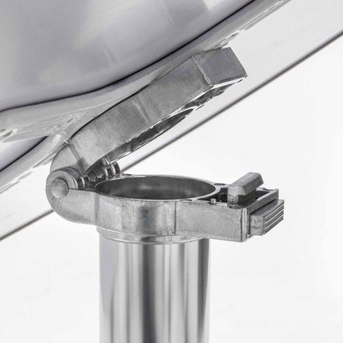 Table De Jardin Ronde Et 2 Chaises Aluminium Gris Brixton