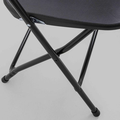 Lot De 4 Chaises Pliantes Noires De Réception