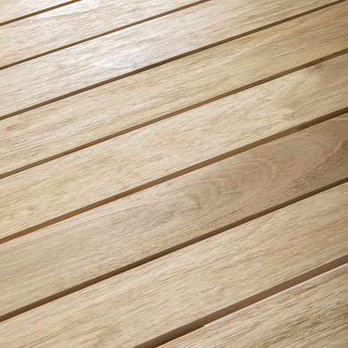 Table De Jardin Carrée Aluminium Et Bois