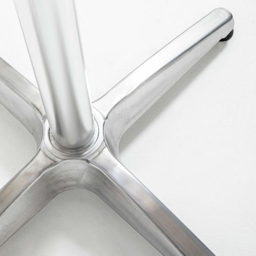 Table De Bar Ronde En Aluminium Gris