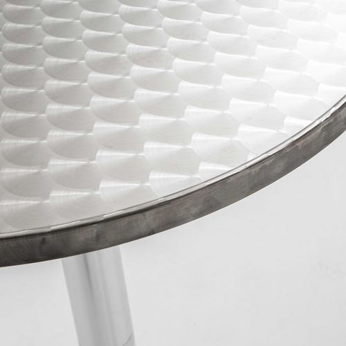 Table De Bar En Aluminium Et 2 Tabourets