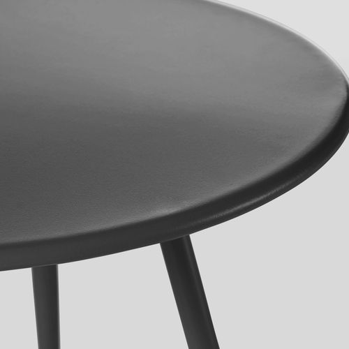 Table Basse De Jardin Ronde 40cm En Métal, Palavas Gris - Palavas