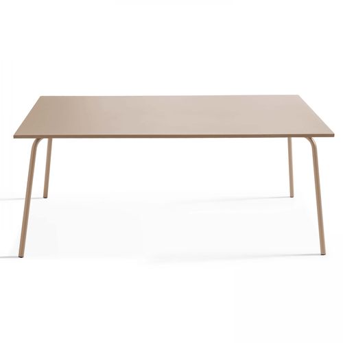 Table De Jardin Rectangulaire En Acier Taupe Palavas