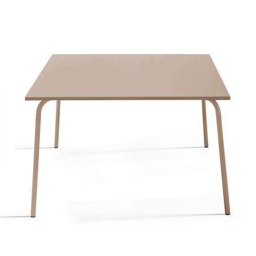 Table De Jardin Carrée En Acier Taupe Palavas
