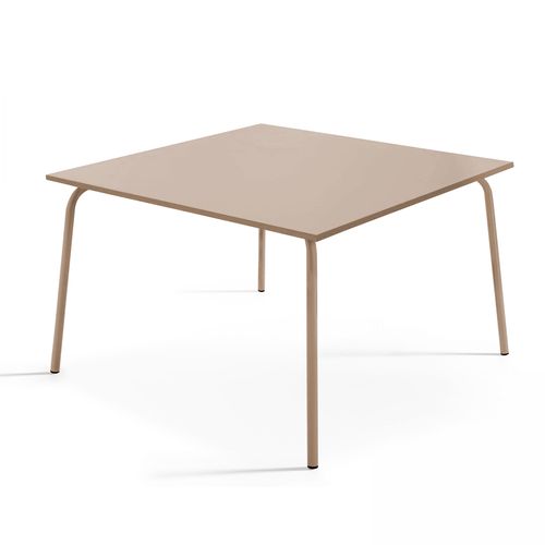 Ensemble Table De Jardin Et 8 Chaises En Métal Taupe Palavas