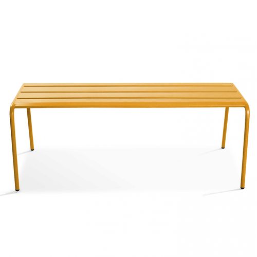 Banc De Jardin En Acier Jaune Palavas