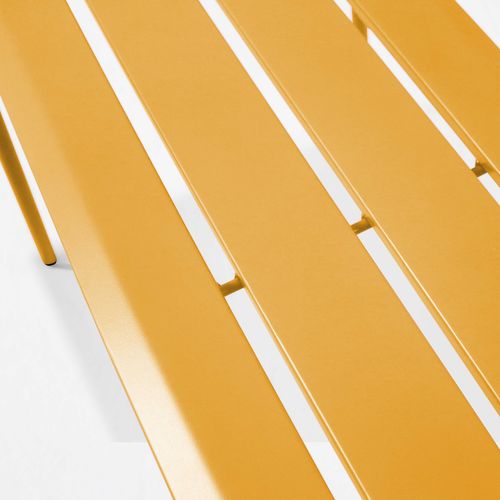 Banc De Jardin En Acier Jaune Palavas