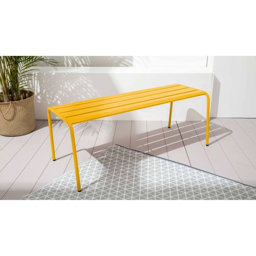 Banc De Jardin En Acier Jaune Palavas