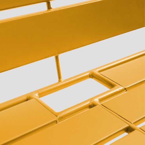 Canapé De Jardin En Métal Jaune Palavas