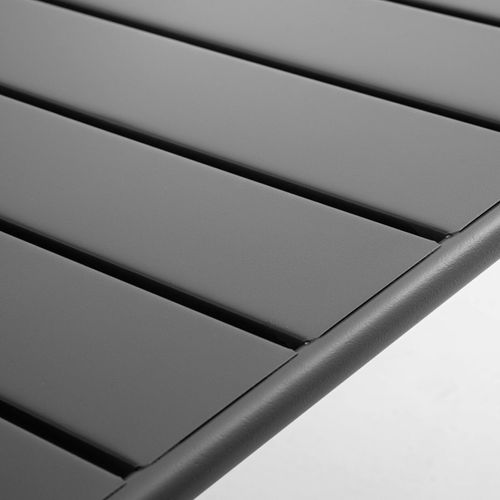 Table Basse De Jardin En Acier Thermolaqué, Palavas Gris - Palavas