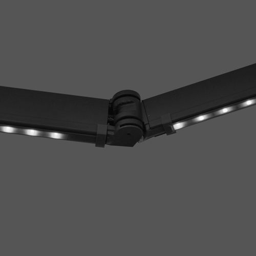 Store Banne Electrique Coffe Integral 3.95x3m Aluminium Gris