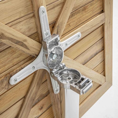 Table De Jardin Pliante Et 4 Chaises En Aluminium Et Bois