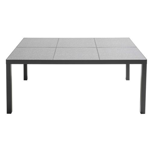 Table De Jardin 10 Places En Aluminium Céramique Gris
