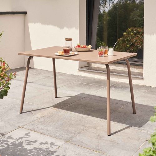 Table De Jardin En Acier Taupe Palavas