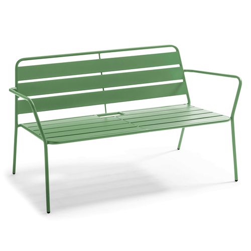 Canapé De Jardin En Métal Vert Cactus Palavas