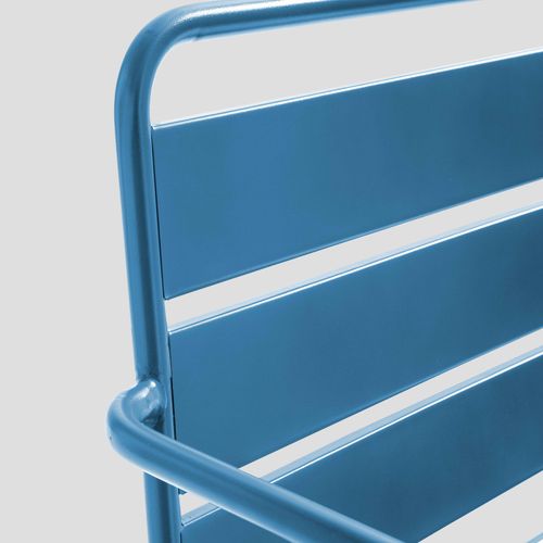 Canapé De Jardin En Métal Bleu Pacific Palavas