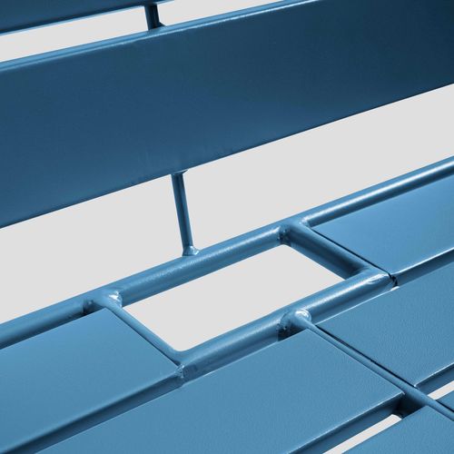 Canapé De Jardin En Métal Bleu Pacific Palavas