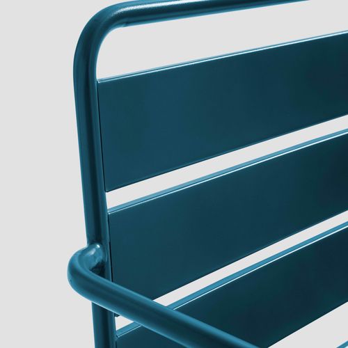 Fauteuil Bas De Jardin En Métal Bleu Pacific Palavas