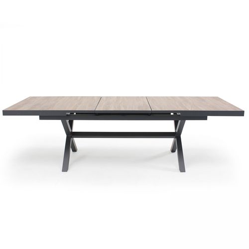 Table Extensible 10 Places En Aluminium Et Céramique