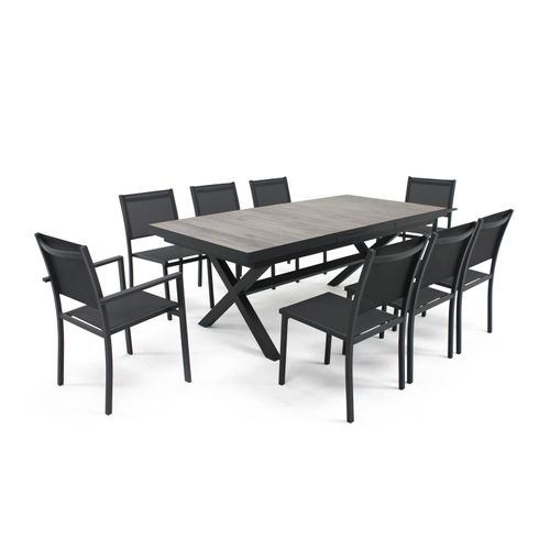 Table Extensible 10 Places En Céramique Et Aluminium