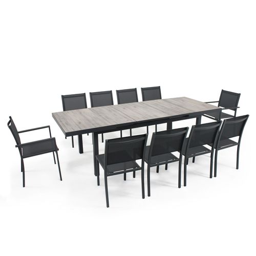 Table Extensible En Aluminium Et Céramique