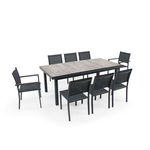 Table Extensible En Aluminium Et Céramique