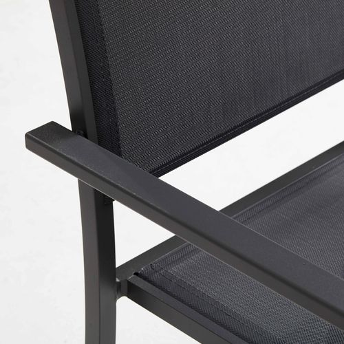 Table Extensible 8 Chaises Et 2 Fauteuils En Aluminium Et Céramique