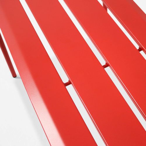 Banc Intérieur En Métal, Palavas Rouge - Palavas