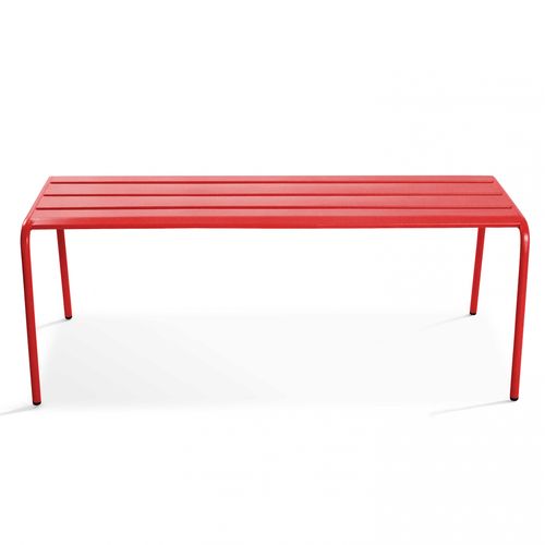 Banc Intérieur En Métal, Palavas Rouge - Palavas