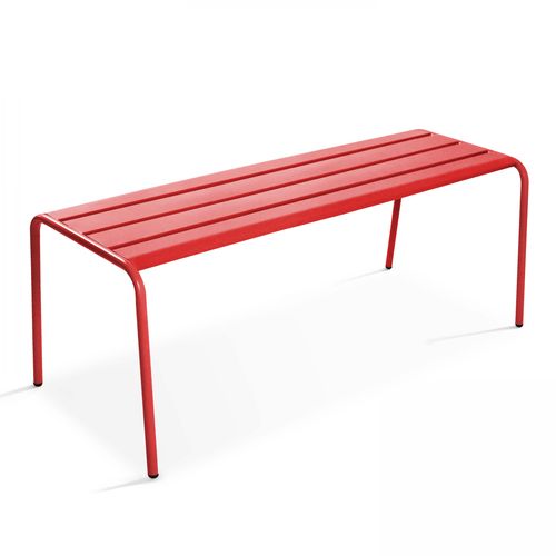 Banc Intérieur En Métal, Palavas Rouge - Palavas