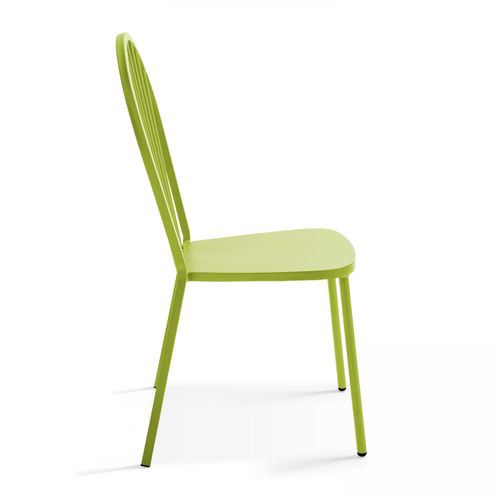 Chaise Bistrot En Métal Vert