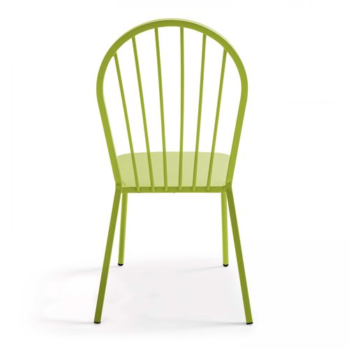 Chaise Bistrot En Métal Vert