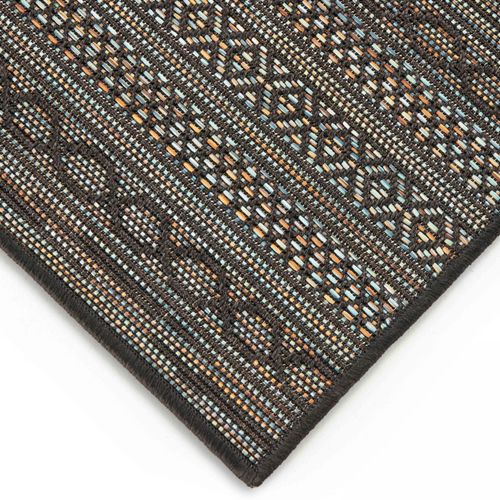 Tapis Rectangulaire En Polypropylène 160x230 Cm Noir Urda