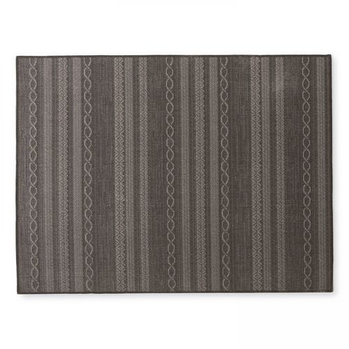 Tapis Rectangulaire En Polypropylène 160x230 Cm Noir Urda